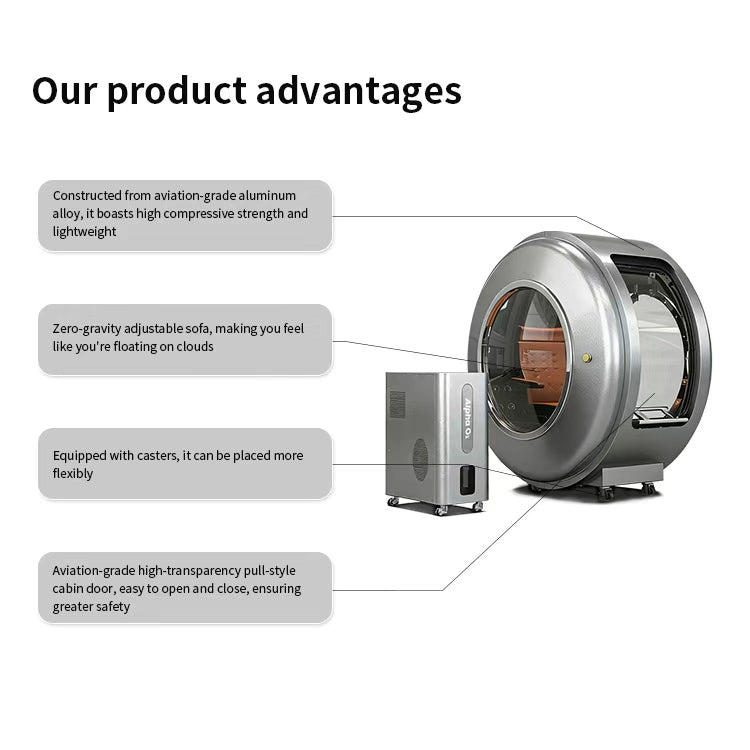 TimePod 3™ — Panoramic 2.0 ATA Hard-Shell Hyperbaric Chamber